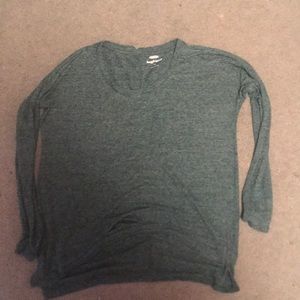 M Green Mint long sleeved old navy boyfriend shirt